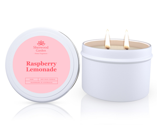 Raspberry Lemonade Soy Candle Tin 165g V1108-SGHFSWCT165-RL