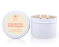 Strawberries & Champagne Soy Candle Tin 165g V1108-SGHFSWCT165-SC