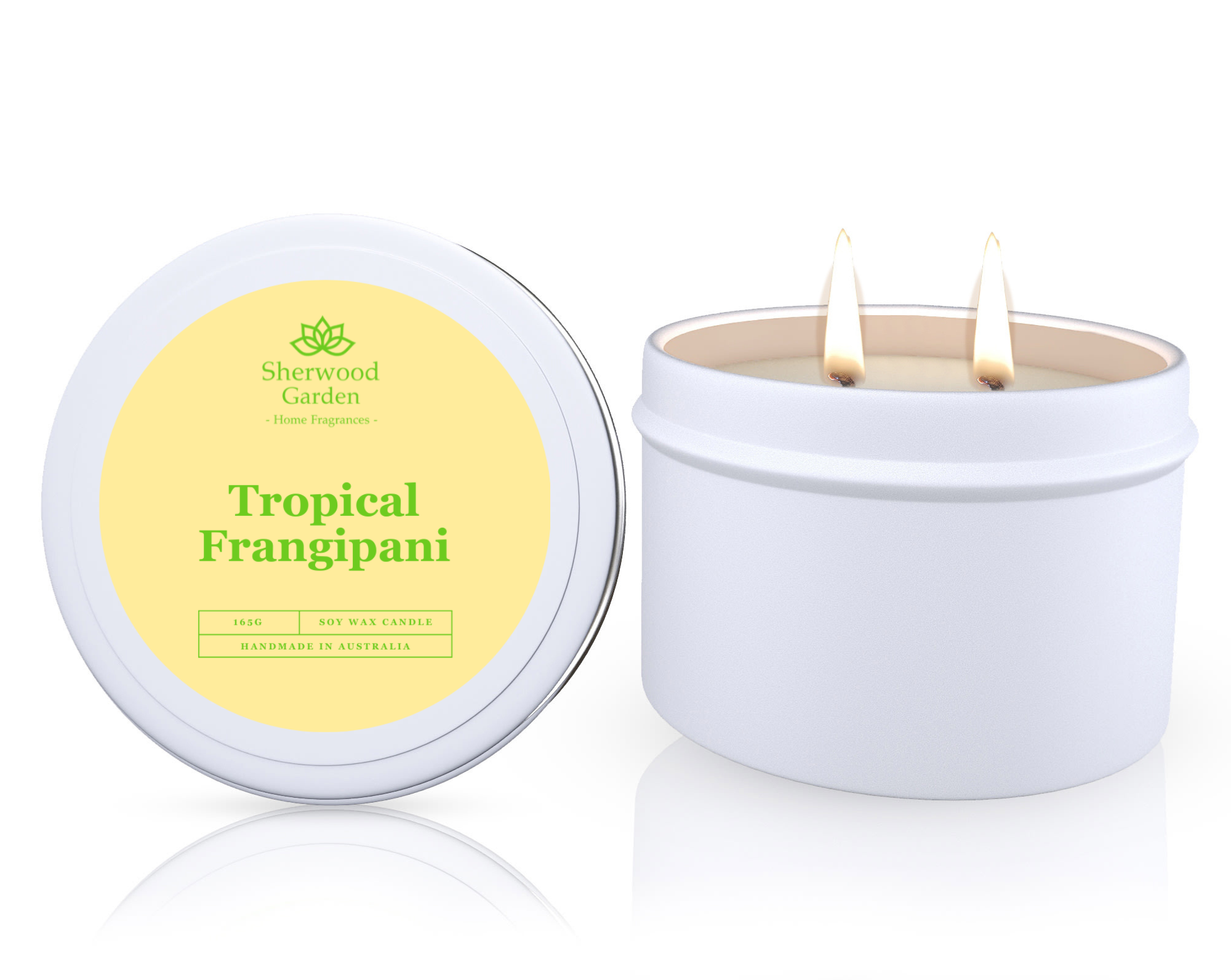 Tropical Frangipani Soy Candle Tin 165g V1108-SGHFSWCT165-TF