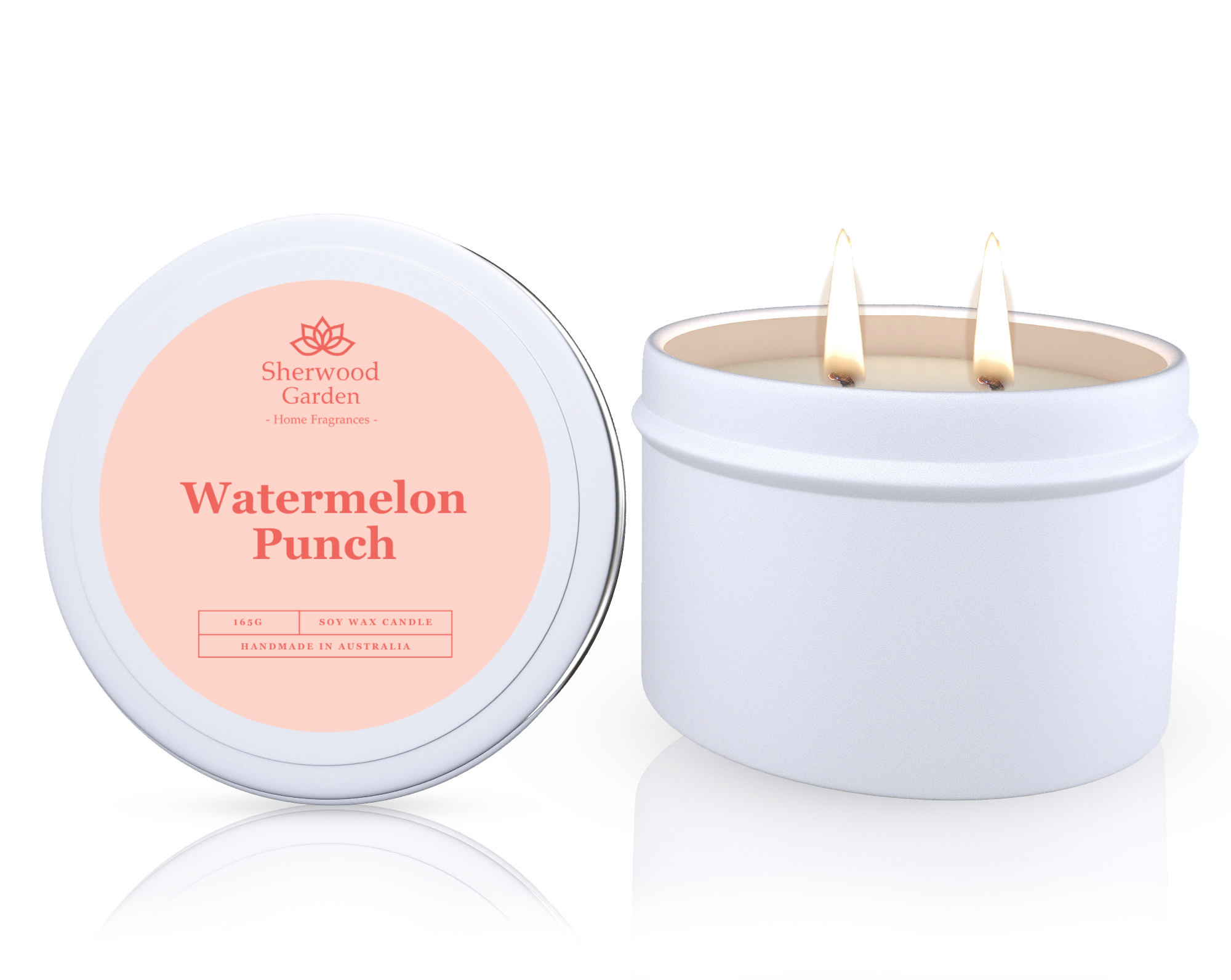 Watermelon Punch Soy Candle Tin 165g V1108-SGHFSWCT165-WP