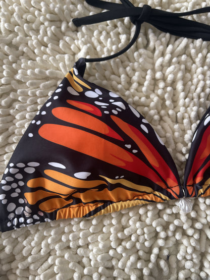 Butterfly Print Bikini 2026 New Creative Design Deep V Sexy Swimsuit Size XL V1119-SSB045-BUTTERFLY-PRINT-BIKINI-SIZE-XL