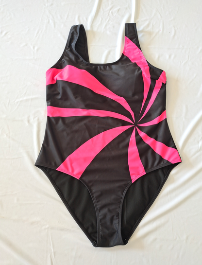 Minimalist Eye-Catching Contemporary Fit Plus-Size One-Piece Swimsuit Size 0XL V1119-SSPD003-MINIMALIST-EYE-CATCHING-PLUS-SIZE-ONE-PIECE-SWIMSUIT-SIZ