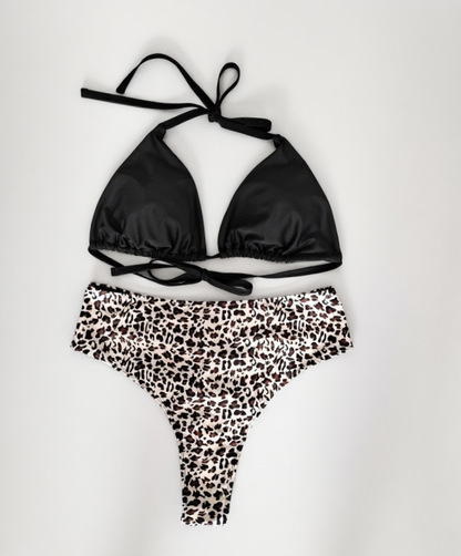 High-waist Design for Shaping the Buttocks Sexy Leopard Print Bikini Plus Size 2XL V1119-SSPD007-HIGH-WAIST-DESIGN-LEOPARD-BIKINI-PLUS-SIZE-2XL
