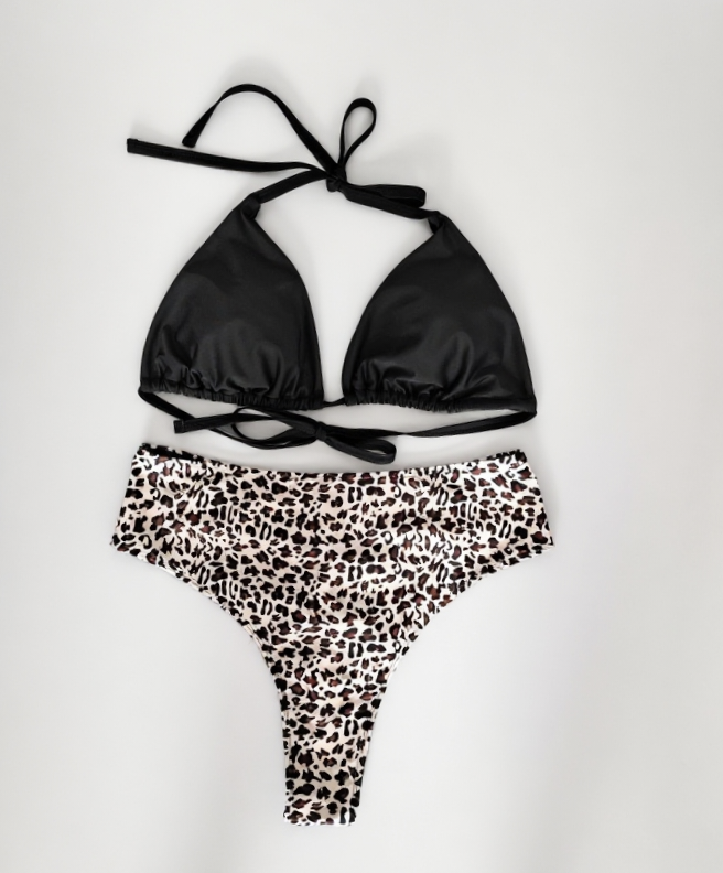 High-waist Design for Shaping the Buttocks Sexy Leopard Print Bikini Plus Size 3XL V1119-SSPD007-HIGH-WAIST-DESIGN-LEOPARD-BIKINI-PLUS-SIZE-3XL