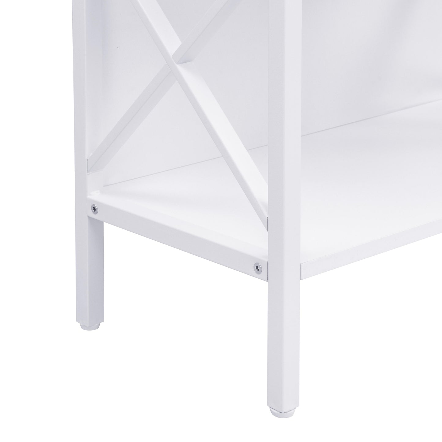 6 Tier Tall Bookshelf, White V1127-AU-CS03-WHT