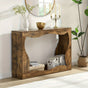 120 cm Console Table, Couch Table with Storage, Long Entryway Sofa Station, Narrow Console Stand Behind Sofa, V1127-AU-CT01-BRN