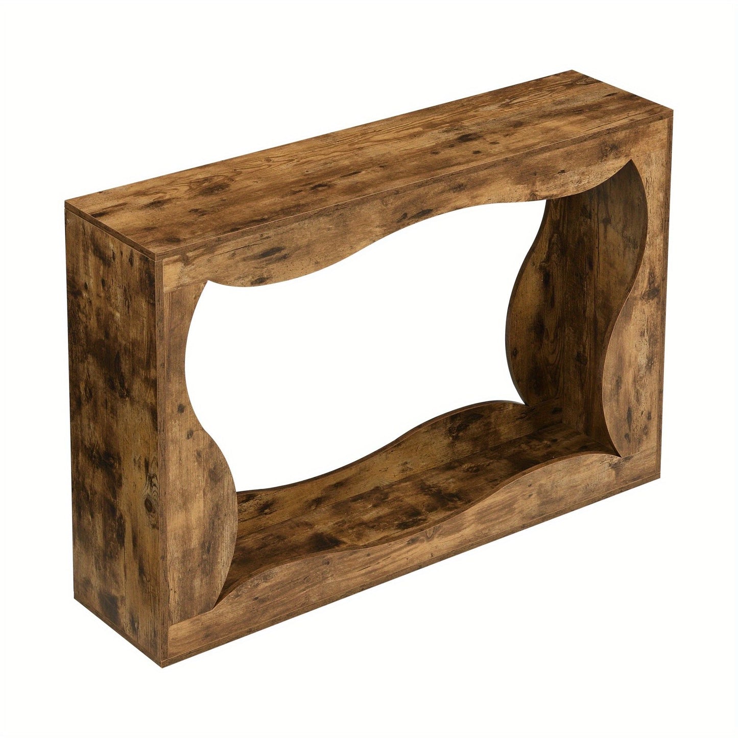 120 cm Console Table, Couch Table with Storage, Long Entryway Sofa Station, Narrow Console Stand Behind Sofa, V1127-AU-CT01-BRN