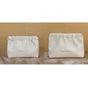 Leather Cosmetic Bag Set, Big & Small "Twinkle Little Star" Makeup Organizer for Travel & Daily Use(white) V1132-HZPSNB-WHITE