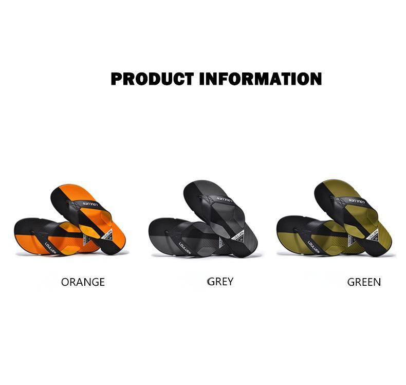 Men's Flip Flops with EVA-PVC Dual Sole,Orange for Comfort & Slip-Resistance(41) V1132-NSRZT-ORANGE-41