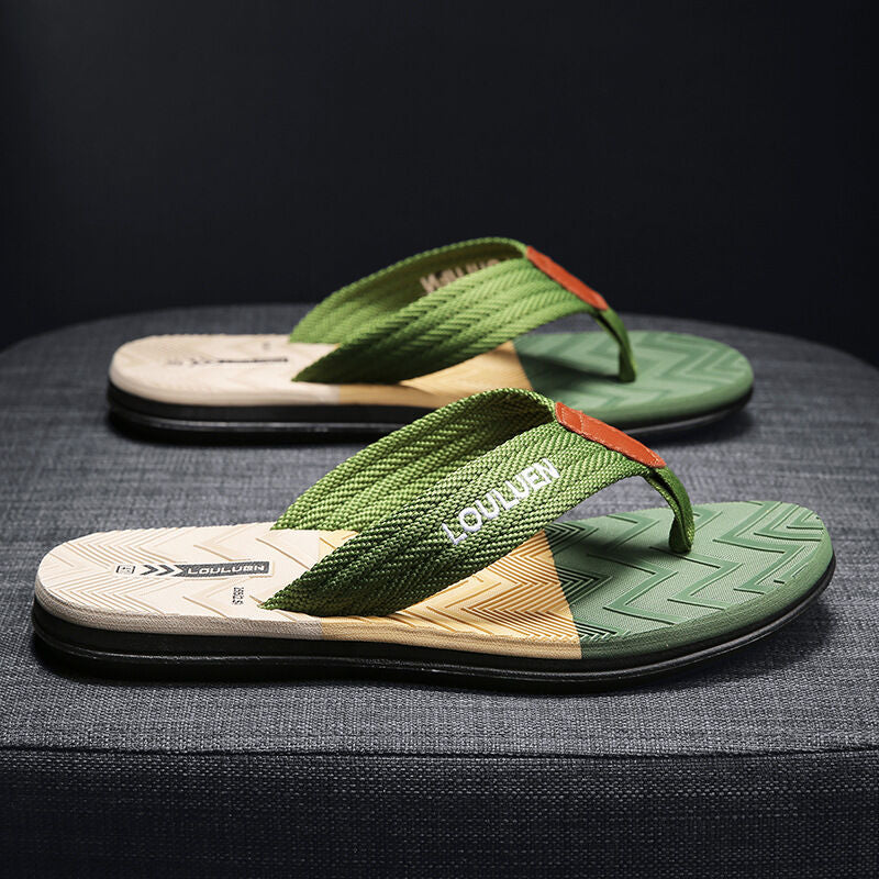 Dual Sole, Green for Comfort & Style for Summer Beach & Daily Wear(40) V1132-NSRZT2-GREEN-40