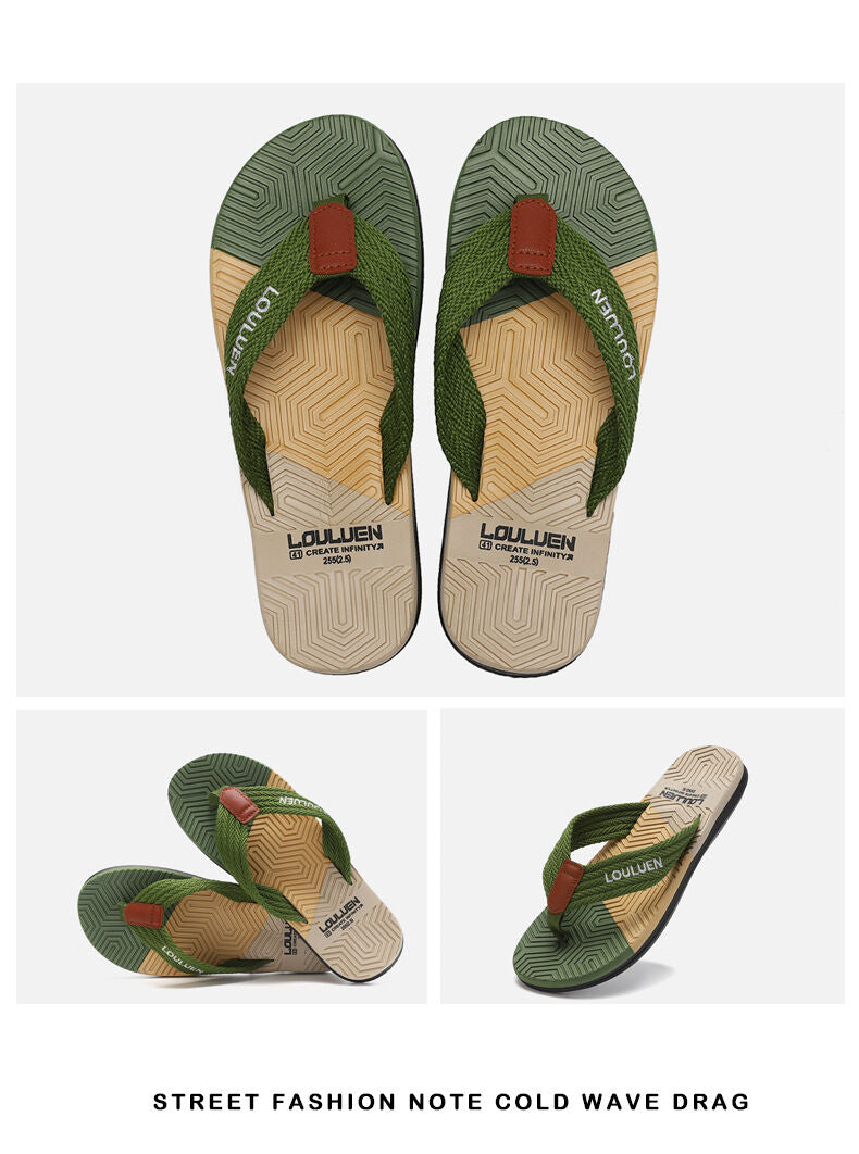 Dual Sole, Green for Comfort & Style for Summer Beach & Daily Wear(40) V1132-NSRZT2-GREEN-40