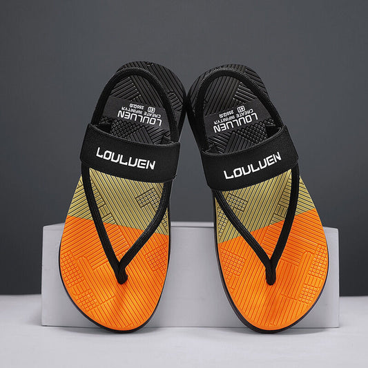 Men's Outdoor Non-Slip Sandals, EVA Lightweight Thick-Sole Beach Slippers for Casual & Sports(black-41) V1132-NSRZT4-BLACK-41