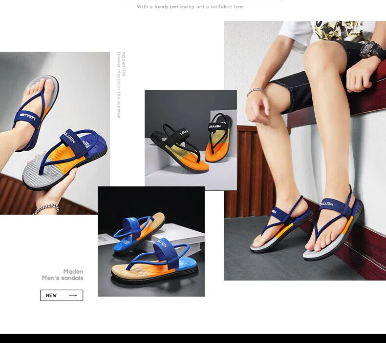 EVA Lightweight Thick-Sole Beach Slippers for Casual & Sports(royal blue-45) V1132-NSRZT4-ROYAL BLUE-45