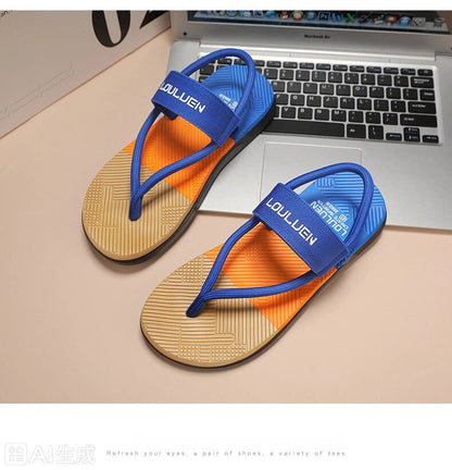 EVA Lightweight Thick-Sole Beach Slippers for Casual & Sports(royal blue-45) V1132-NSRZT4-ROYAL BLUE-45