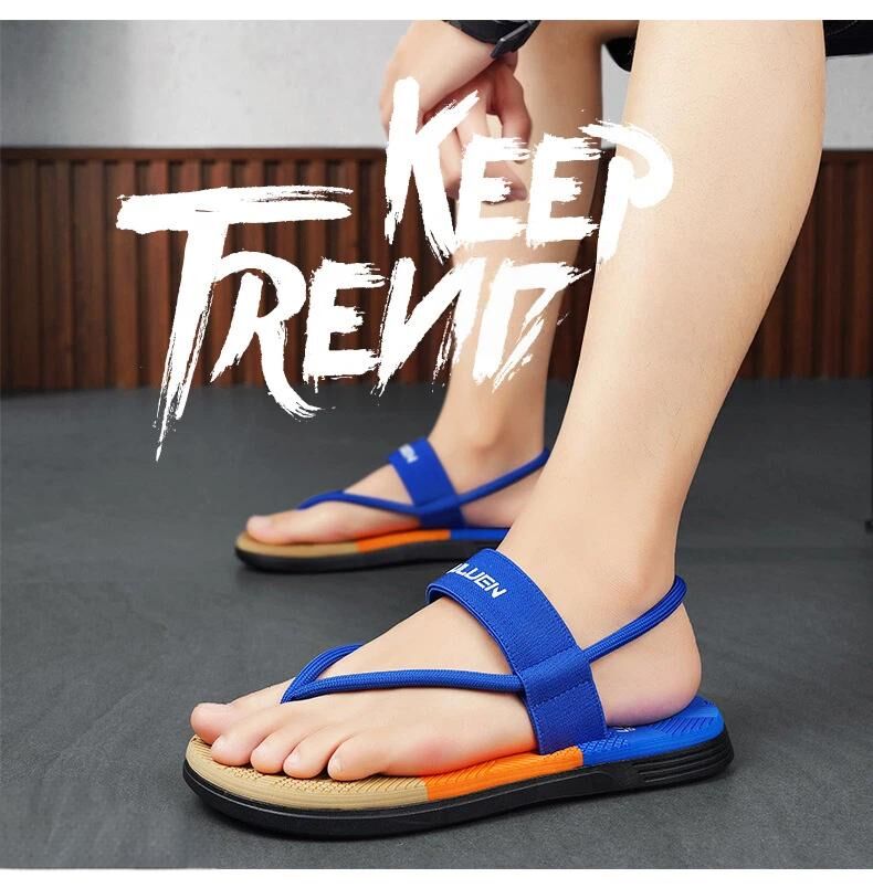 EVA Lightweight Thick-Sole Beach Slippers for Casual & Sports(royal blue-45) V1132-NSRZT4-ROYAL BLUE-45