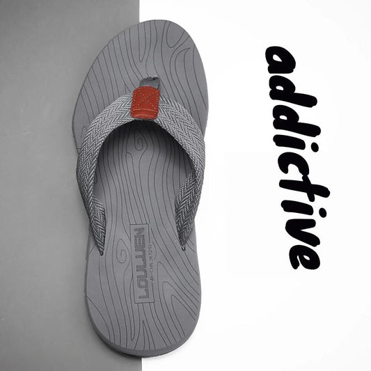 Men's Outdoor Non-Slip Flip Flops, 6 Colors EVA Lightweight Thick-Sole Beach Sandals for Casual & V1132-NSRZT5-GRAY-44