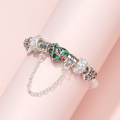 Love Bird Drip Oil Bracelet(17cm) V1132-NSSL11-17