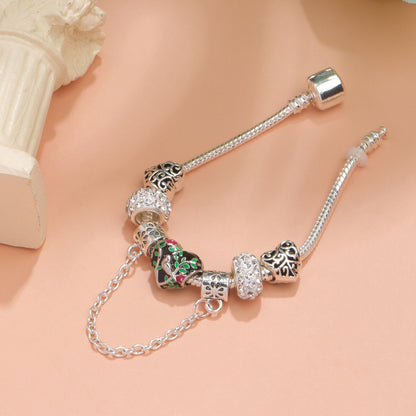 Love Bird Drip Oil Bracelet(20cm) V1132-NSSL11-20