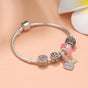 Rose Gold Petal Zircon Bracelet(19cm) V1132-NSSL12-19