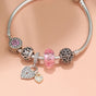 Rose Gold Petal Zircon Bracelet(20cm) V1132-NSSL12-20