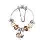 Crystal Bead & Tree of Life Pendant Bracelet with Rhinestones(19cm) V1132-NSSL34-19