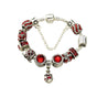 Vintage Silver-Plated Zircon Beaded Bracelet(19cm) V1132-NSSL35-19