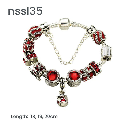 11 Styles Charm Bracelets Set,Colorful Alloy & Glass Beaded Bracelets,Buy 3 for Better Price(triple) V1132-NSSL39-TRIPLE