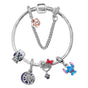 Cartoon Dog Beaded Heart Pendant DIY Bracele(17cm) V1132-NSSL58-17