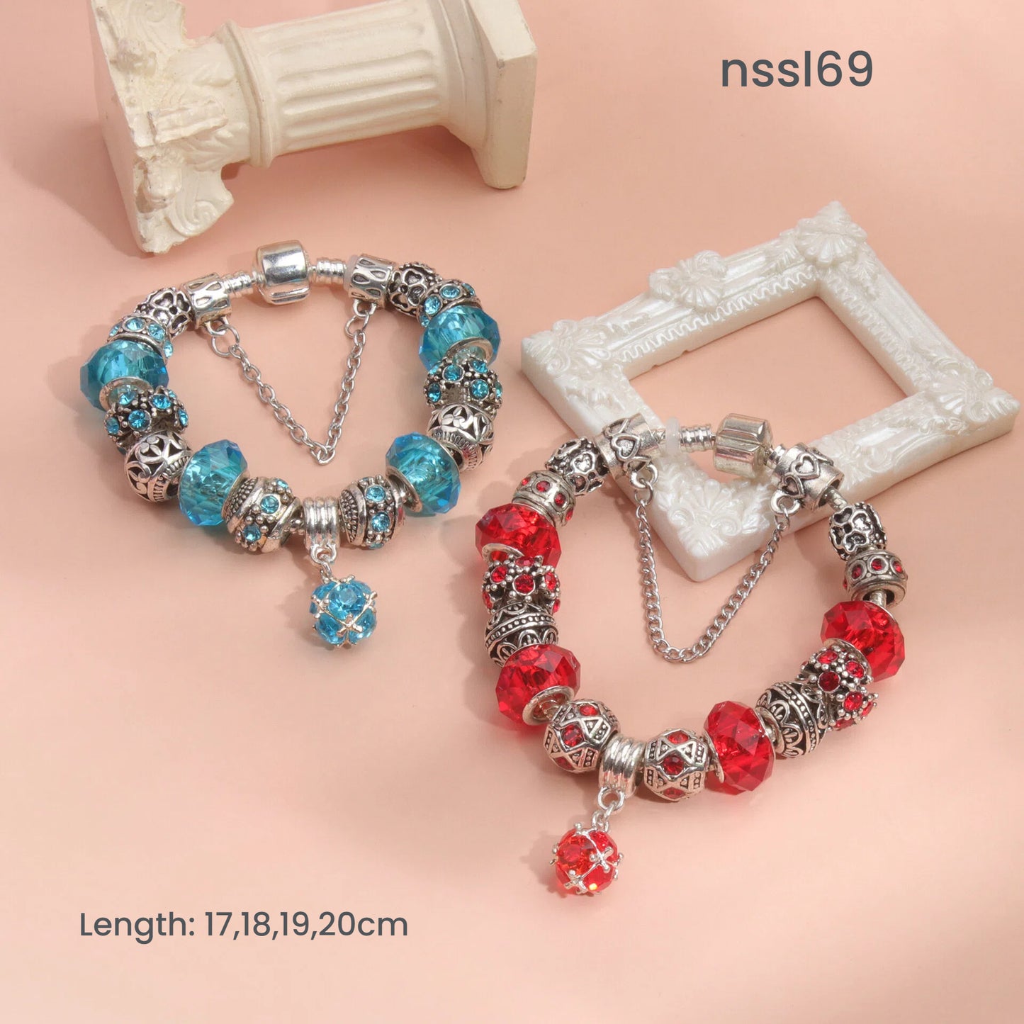 Charm Bracelets Mix & Match Offer: 10 Styles in Light Luxury/Retro/Ethnic, Discount on 3(triple) V1132-NSSL72-TRIPLE