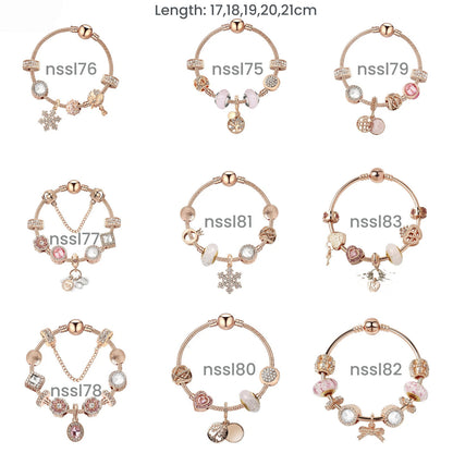 Charm Bracelets Mix & Match Offer - 11 Styles, Luxury & Vintage, Discount on 3(triple) V1132-NSSL84-TRIPLE