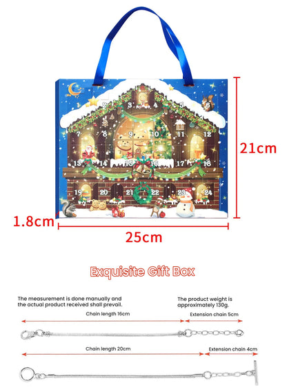 Christmas DIY Jewelry & Craft Advent Calendar(M-11,25*21*1.8) V1132-SDLW1-M-11