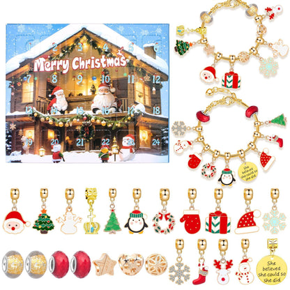 Christmas DIY Jewelry & Craft Advent Calendar(M-17L,20*17*1.1) V1132-SDLW1-M-17L