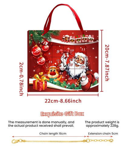 Christmas DIY Jewelry & Craft Advent Calendar(M-22,22*20*2cm) V1132-SDLW1-M-22
