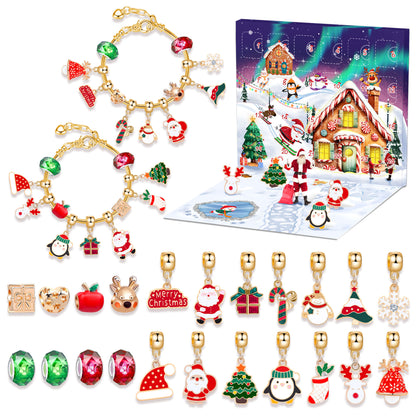 Christmas DIY Jewelry & Craft Advent Calendar(M-23,20*17*1.3cm) V1132-SDLW1-M-23