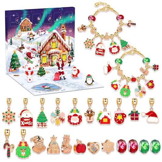 Christmas DIY Jewelry & Craft Advent Calendar(M-26,20*17*1.3cm) V1132-SDLW1-M-26