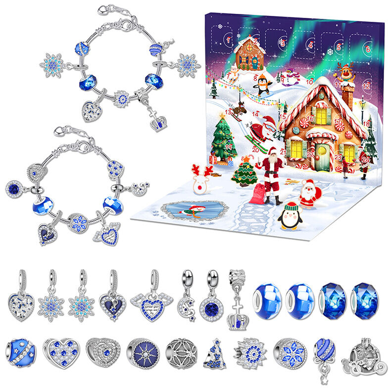Christmas DIY Jewelry & Craft Advent Calendar(M-28,20*17*1.3cm) V1132-SDLW1-M-28