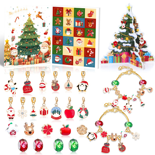 Christmas DIY Jewelry & Craft Advent Calendar(M-29,20*17*1.3cm) V1132-SDLW1-M-29