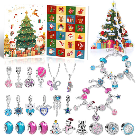 Christmas DIY Jewelry & Craft Advent Calendar(YD-01,20*17*1.3cm) V1132-SDLW1-YD-01
