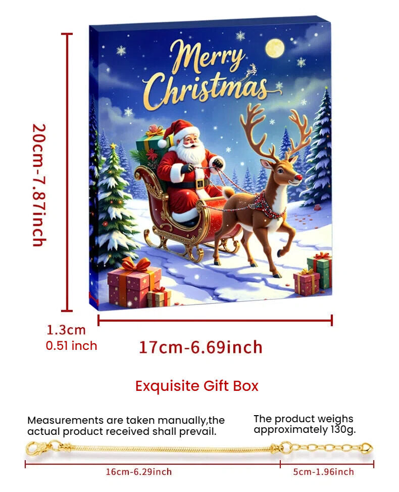 Christmas DIY Jewelry & Craft Advent Calendar( YD-08,20*17*1.3cm) V1132-SDLW1-YD-08