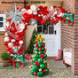 Christmas Balloon Arch + Tree Kit: Candy Cane/Star Foil Decor V1132-SDLW10-CY029-032