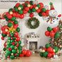 Christmas Balloon Combo: 123PCS Arch + Tree Sets (Snowman/Star Foil) V1132-SDLW9-CY028-032