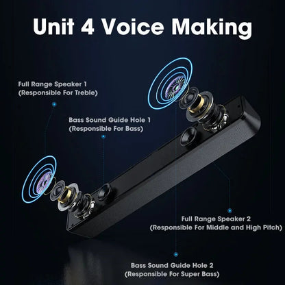 NNEOBA PC Soundbar Wired Speaker V1142-1005006415439400-C