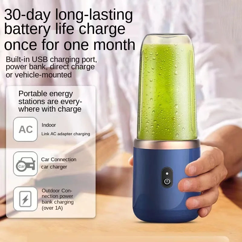 Portable Electric Fruit Juice Blender V1142-1005006814810598-D