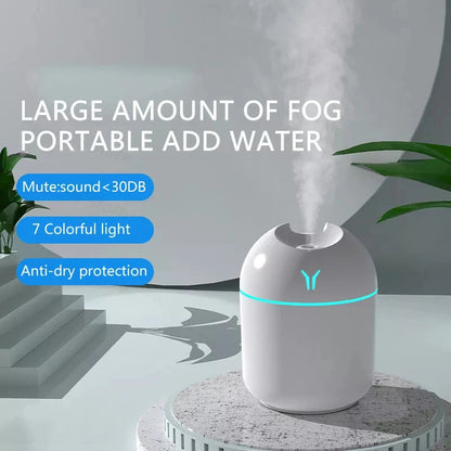 NNEOBA 250ML Mini Aroma Oil Diffuser & Humidifier with LED Night Lamp V1142-1005006861124123-E