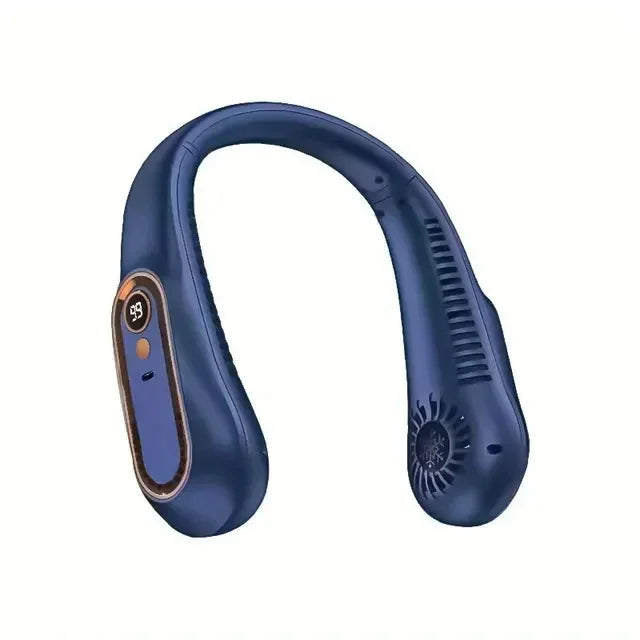 NNEOBA Neck Bladeless Fan Mini Portable-Blue V1142-1005007262367655-2
