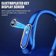 NNEOBA Neck Bladeless Fan Mini Portable-Blue V1142-1005007262367655-2