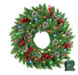 Pre-Lit Christmas Wreath With Led Lights V1142-LP000404