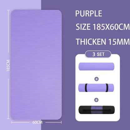 Thickened Anti-Slip Yoga Mat Exercise Pilates Foam Mat V1142-LP000843