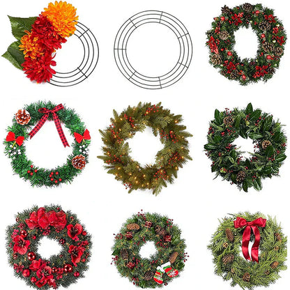 Metal Wreath Round Iron Ring For Christmas V1142-LP1005005037927665