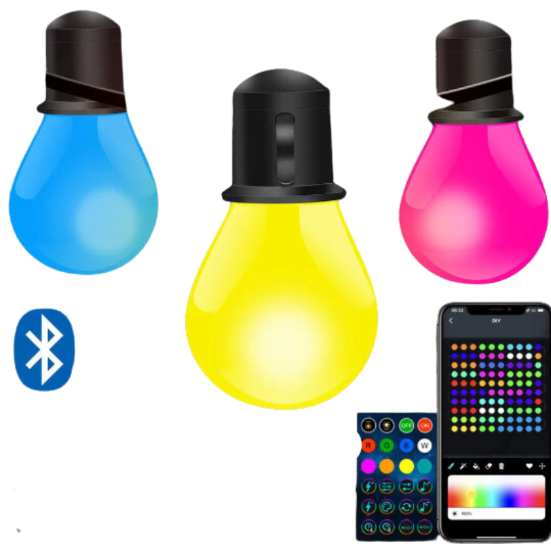 Bluetooth Colorful G40 Led Bulb String Lights V1142-LP1005005780920920